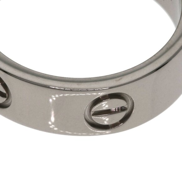 CARTIER 18k White Love Ring #50 - Picture 7 of 10